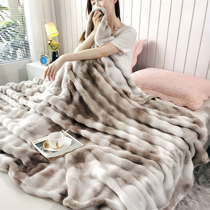 Kuscheldecke aus Plüsch für Zuhause und Büro, warm und luxuriös