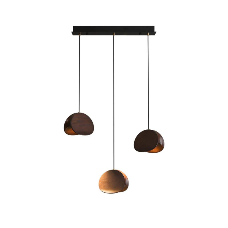 Pendelleuchte Holz warmes Licht für elegantes Wohndesign im Wohnzimmer