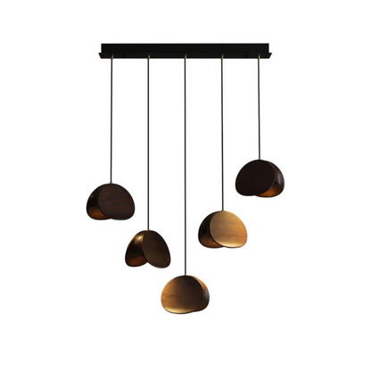 Pendelleuchte Holz warmes Licht für elegantes Wohndesign im Wohnzimmer