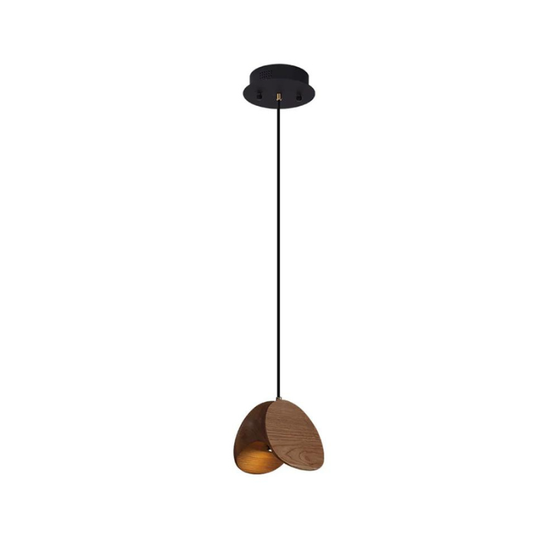 Pendelleuchte Holz warmes Licht für elegantes Wohndesign im Wohnzimmer