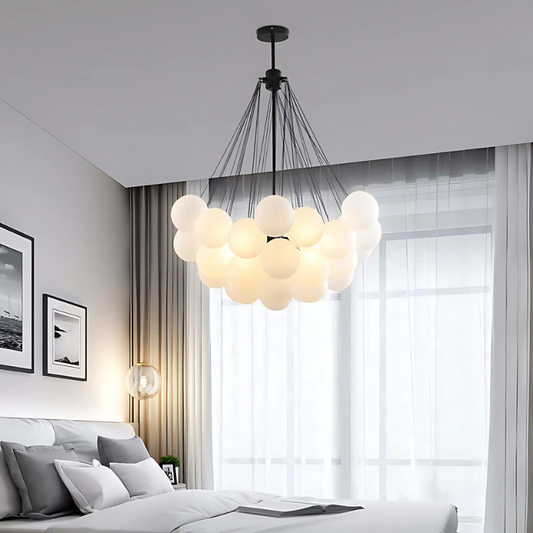 LED Pendelleuchte modern für elegantes Wohnen, stilvolles Design, Wohnraum