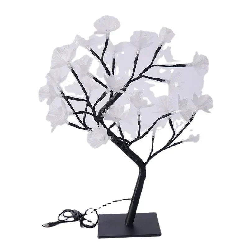 Bonsai-Lampe mit Rosen für stimmungsvolle Beleuchtung im Wohnbereich