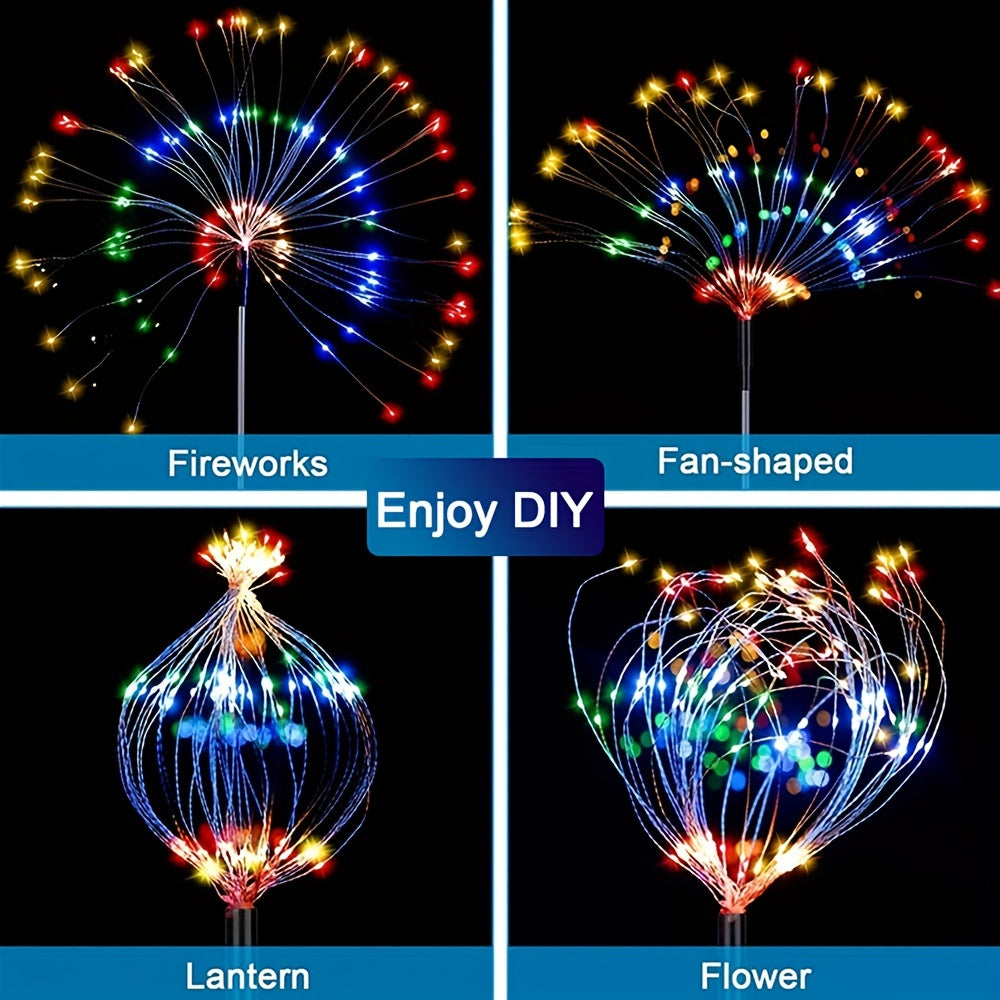 Solar-Powered Fairy Lights 8 Lighting Modes Garden Patio Decor