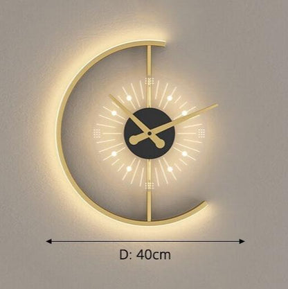 Moderne LED Wanduhr mit Ambientebeleuchtung für Zuhause und Büro