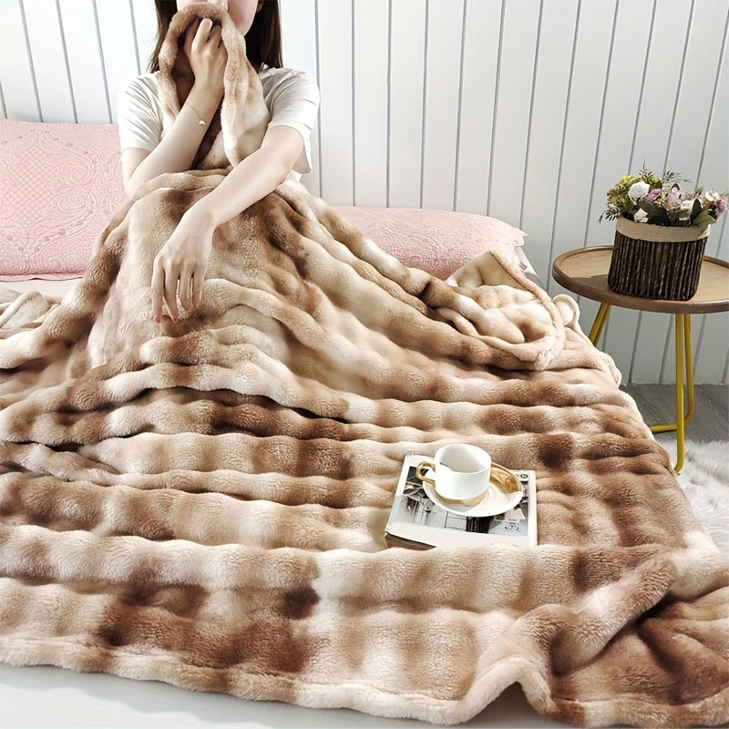 Kuscheldecke aus Plüsch für Zuhause und Büro, warm und luxuriös