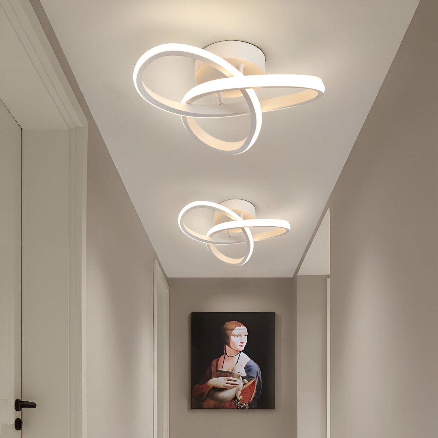 LED-Deckenleuchte elegant für Wohn- und Büroräume, künstlerisches Design