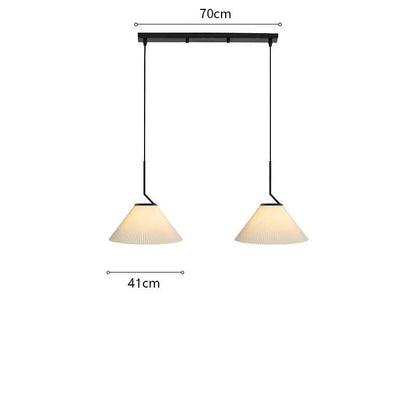 Skandinavische Pendelleuchte aus gefaltetem Material für modernes Wohnen