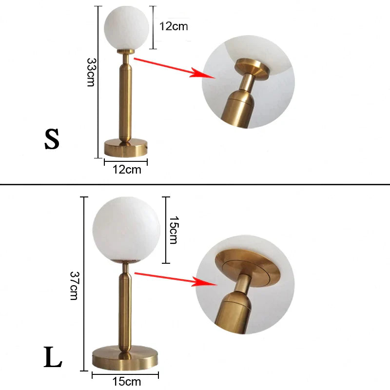 LED Tischlampe Messing-Finish für stilvolle Beleuchtung im Wohn- und Arbeitsbereich