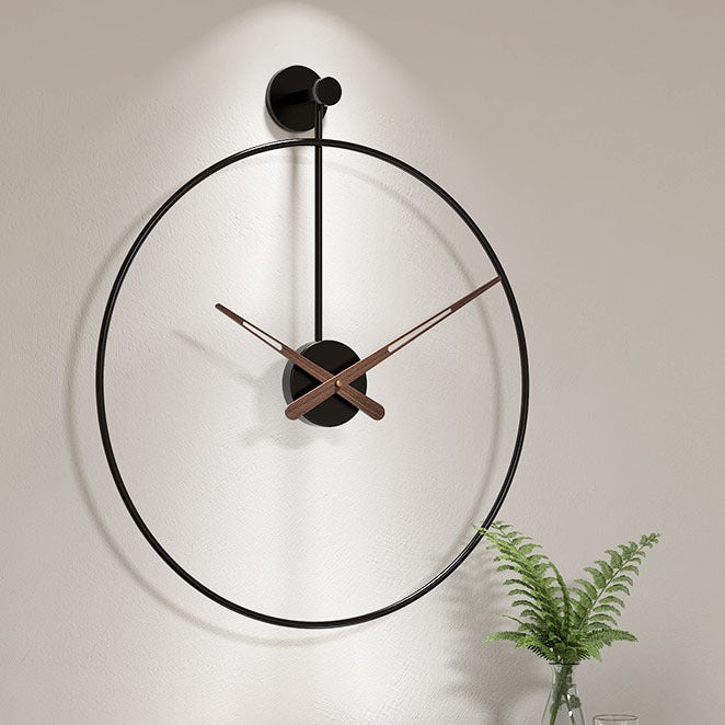 Große Wanduhr Wohnzimmer modern aus Holz für stilvolle Raumgestaltung