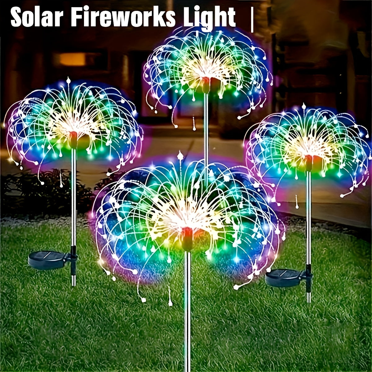 Solar-Powered Fairy Lights 8 Lighting Modes Garden Patio Decor