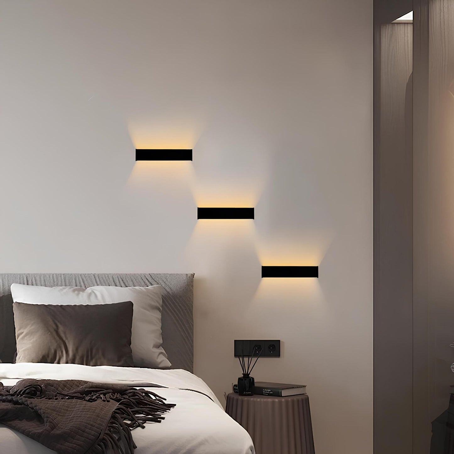 Moderne LED-Wandleuchte minimalistisch für Wohn- und Büroräume