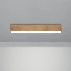 LED-Deckenleuchte Holz modern für Wohn- und Büroräume, energieeffizient