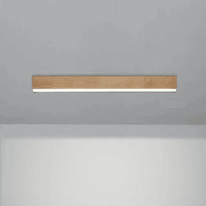 LED-Deckenleuchte Holz modern für Wohn- und Büroräume, energieeffizient