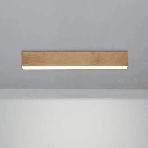 LED-Deckenleuchte Holz modern für Wohn- und Büroräume, energieeffizient