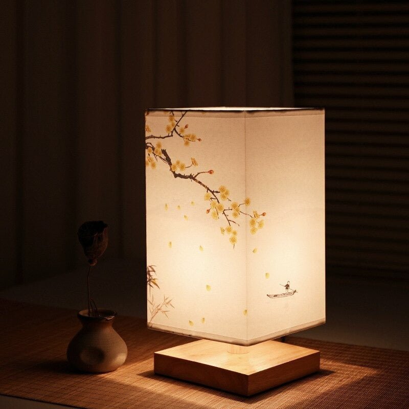 Japanisch-skandinavische Tischlampe für stilvolle Wohnräume und Büros