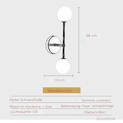 Luxuriöse Wandleuchte aus Metall für stilvolle Wohn- und Büroumgebungen