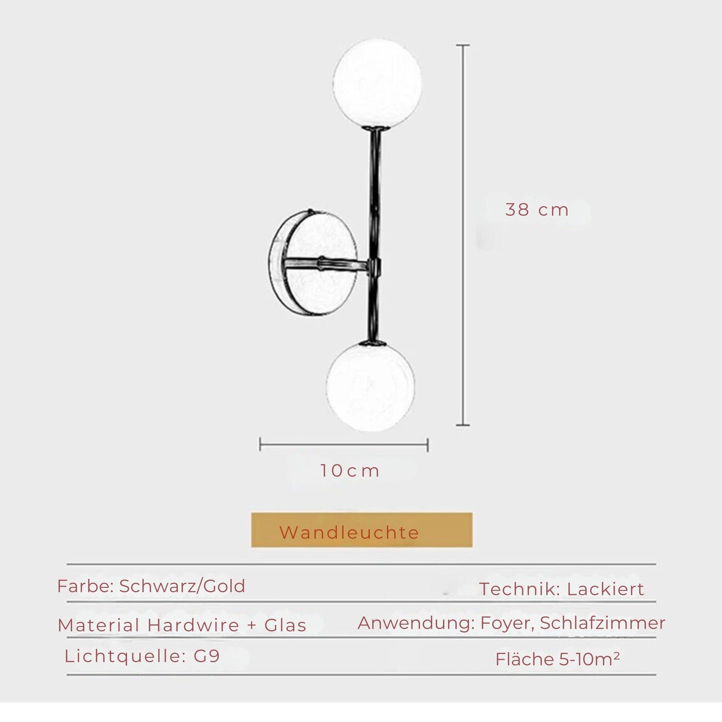 LED Kristall Wandleuchte modern für stilvolle Wohn- und Büroumgebungen