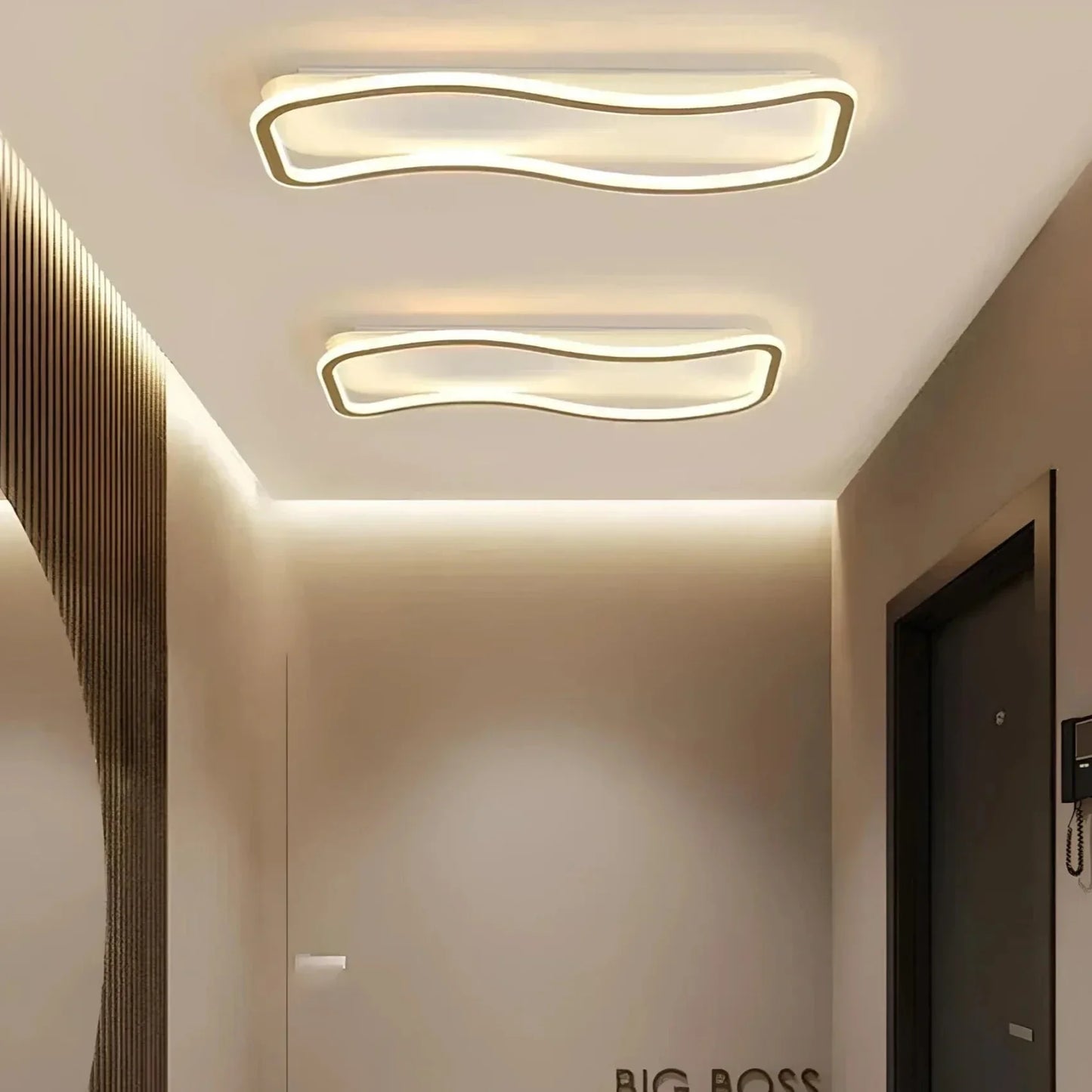 LED-Deckenleuchte Elegante für Wohn- und Büroräume – GlowWave Design