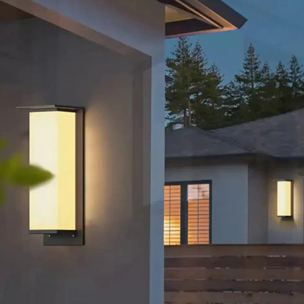 Solar-Powered Outdoor Wall Lamp for Gardens