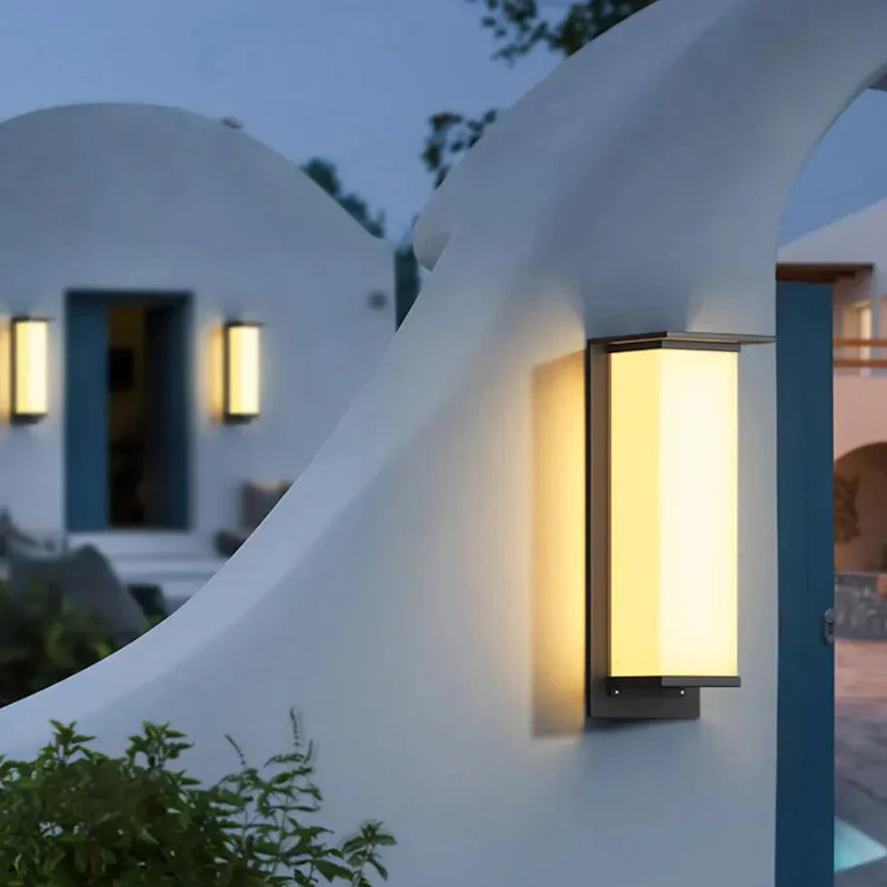 Solar-Powered Outdoor Wall Lamp for Gardens