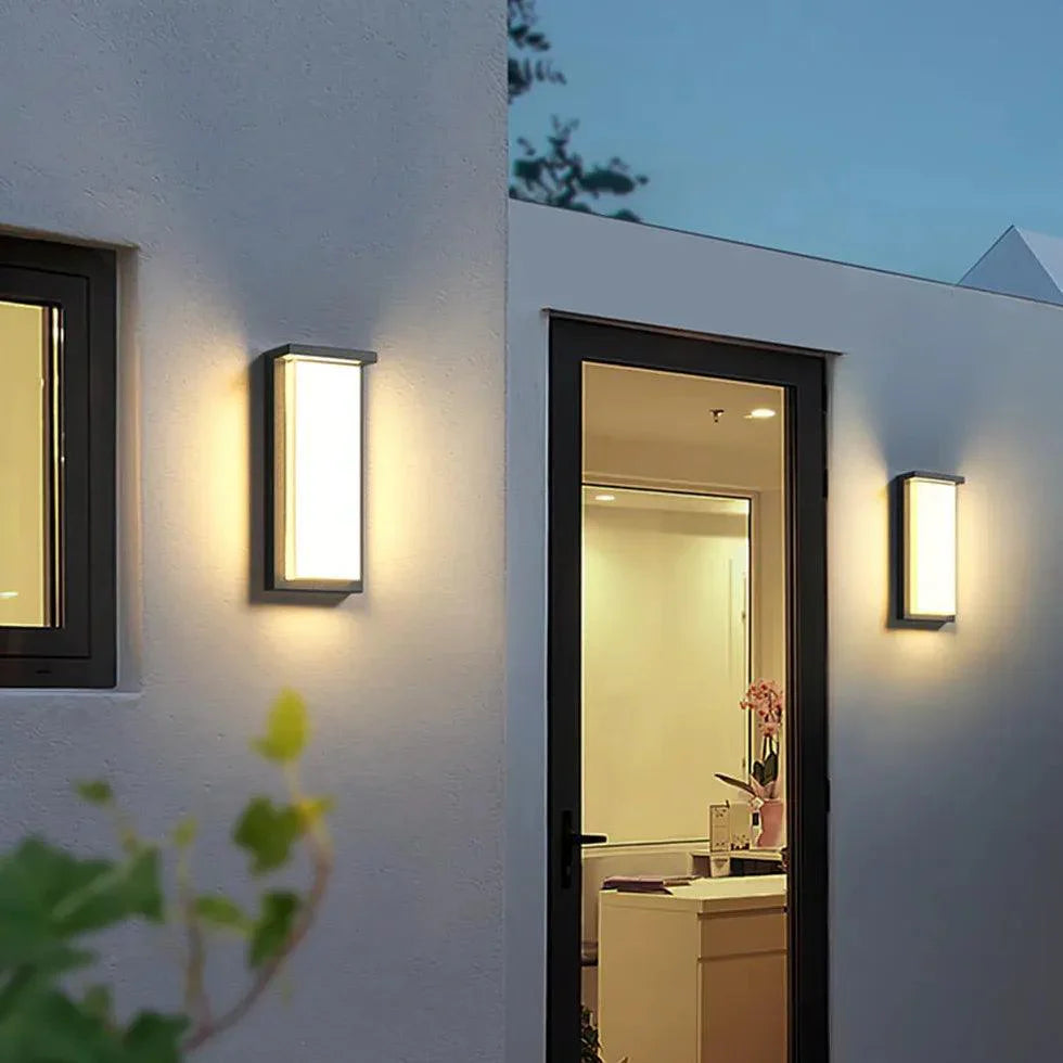Solar-Powered Outdoor Wall Lanterns for Garden Lighting