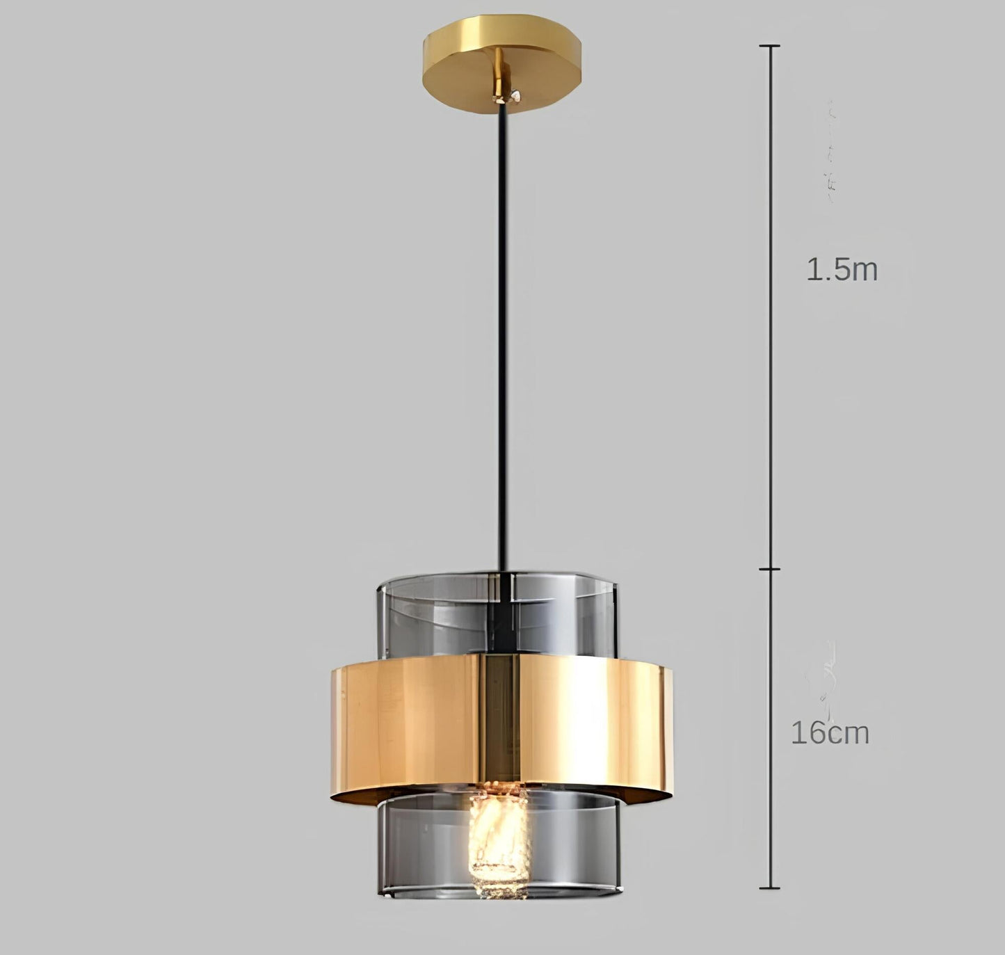 Glas-Deckenleuchte modern für stilvolle Wohnräume und Büros