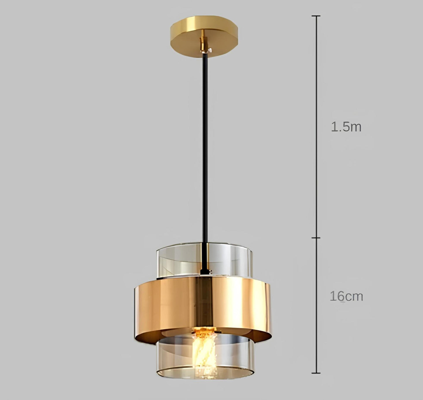 Glas-Deckenleuchte modern für stilvolle Wohnräume und Büros